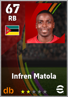 Infren Matola eFootball player card