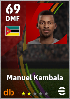 Manuel Kambala — DMF, OVR 69, MAX 69