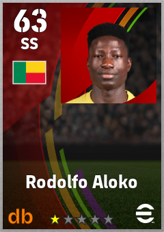 Rodolfo Aloko — SS, OVR 63, MAX 63