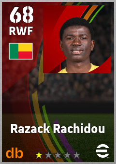 Razack Rachidou — RWF, OVR 68, MAX 68