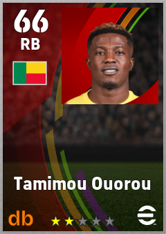 Tamimou Ouorou — RB, OVR 66, MAX 66