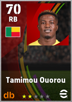 Tamimou Ouorou — RB, OVR 70, MAX 70