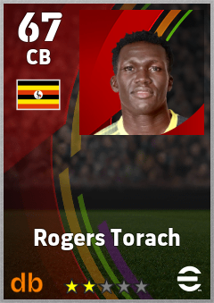 Rogers Torach — CB, OVR 67, MAX 67