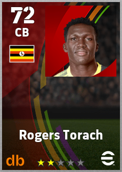 Rogers Torach — CB, OVR 72, MAX 72