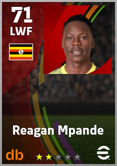 Reagan Mpande — LWF, OVR 71, MAX 71