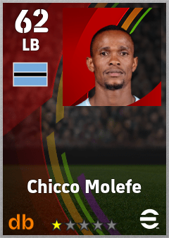 Chicco Molefe — LB, OVR 62, MAX 62