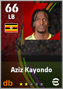 Aziz Kayondo eFootball player card