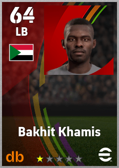 Bakhit Khamis — LB, OVR 64, MAX 64
