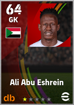 Ali Abu Eshrein — GK, OVR 64, MAX 64