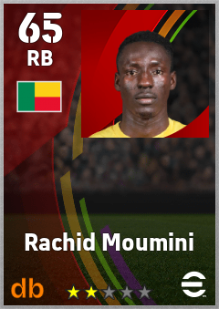 Rachid Moumini — RB, OVR 65, MAX 65