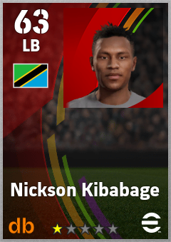 Nickson Kibabage — LB, OVR 63, MAX 63