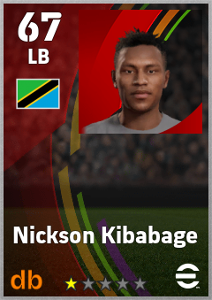 Nickson Kibabage — LB, OVR 67, MAX 67