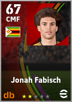 Jonah Fabisch — CMF, OVR 67, MAX 67
