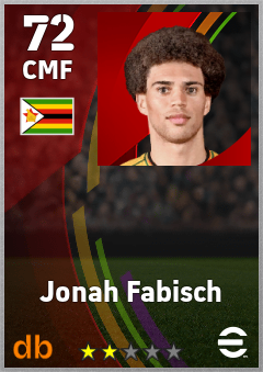 Jonah Fabisch — CMF, OVR 72, MAX 72