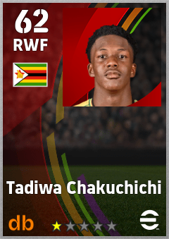 Tadiwa Chakuchichi — RWF, OVR 62, MAX 62