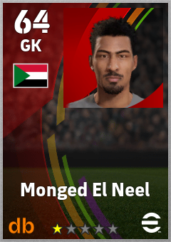 Monged El Neel — GK, OVR 64, MAX 64