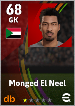 Monged El Neel — GK, OVR 68, MAX 68