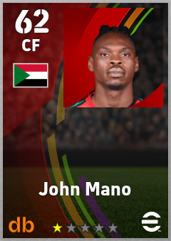 John Mano — CF, OVR 62, MAX 62