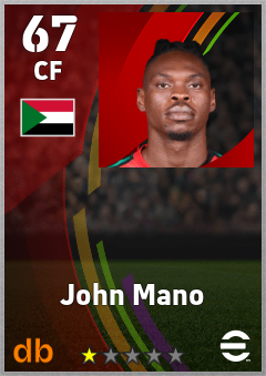 John Mano — CF, OVR 67, MAX 67