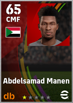 Abdelsamad Manen — CMF, OVR 65, MAX 65