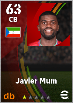 Javier Mum — CB, OVR 63, MAX 63