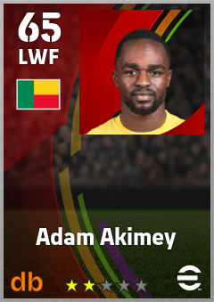 Adam Akimey — LWF, OVR 65, MAX 65