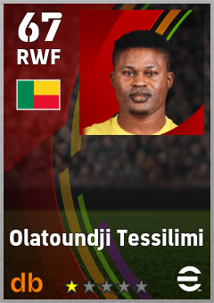 Olatoundji Tessilimi — RWF, OVR 67, MAX 67