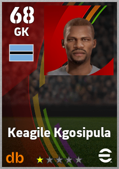 Keagile Kgosipula — GK, OVR 68, MAX 68