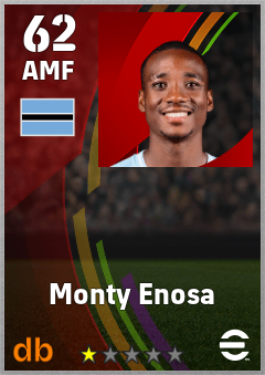 Monty Enosa — AMF, OVR 62, MAX 62