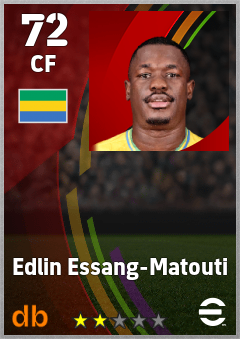 Edlin Essang-Matouti — CF, OVR 72, MAX 72