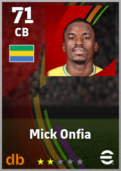 Mick Onfia — CB, OVR 71, MAX 71