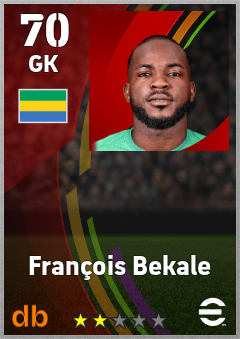 François Bekale — GK, OVR 70, MAX 70