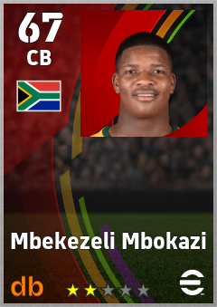 Mbekezeli Mbokazi eFootball player card