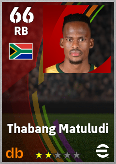 Thabang Matuludi eFootball player card