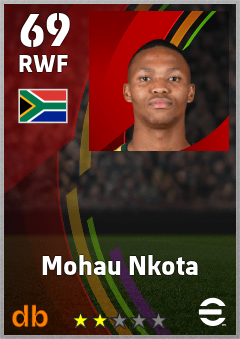 Mohau Nkota eFootball player card