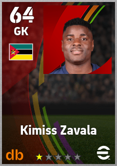 Kimiss Zavala — GK, OVR 64, MAX 64