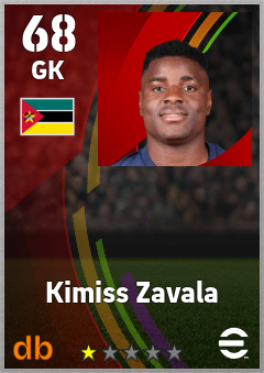 Kimiss Zavala — GK, OVR 68, MAX 68