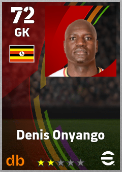 Denis Onyango — GK, OVR 72, MAX 72