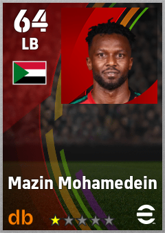 Mazin Mohamedein — LB, OVR 64, MAX 64