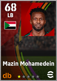 Mazin Mohamedein — LB, OVR 68, MAX 68