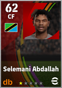 Selemani Abdallah — CF, OVR 62, MAX 62
