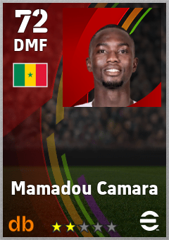 Mamadou Camara — DMF, OVR 72, MAX 72