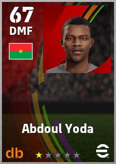 Abdoul Yoda — DMF, OVR 67, MAX 67