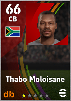Thabo Moloisane — CB, OVR 66, MAX 66