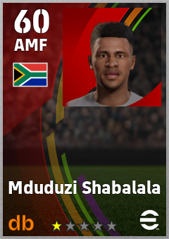 Mduduzi Shabalala eFootball player card