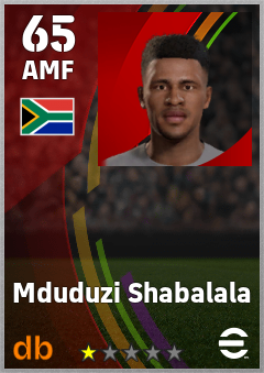 Mduduzi Shabalala — AMF, OVR 65, MAX 65