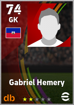 Gabriel Hemery — GK, OVR 74, MAX 74
