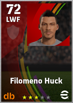 Filomeno Huck eFootball player card