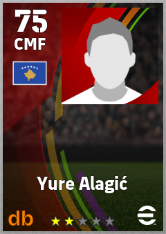 Yure Alagić — CMF, OVR 75, MAX 75