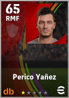 Perico Yañez — RMF, OVR 65, MAX 65